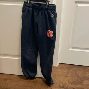 Champion sweatpants with Auburn logo size youth large (10-12)